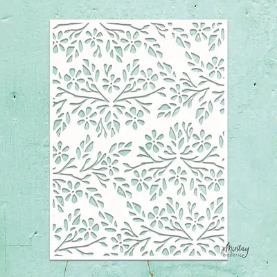 Produktbild von MINTAY Mixed Media Schablone STENCIL für Decoupage Scrapbooking Blumen 2