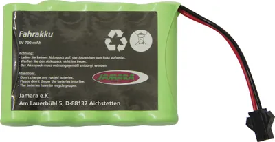Produktbild von Akku 6V 700mAh NiMh