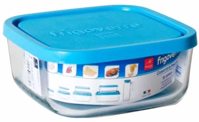 Produktbild von Bormioli Frischhaltedose Frigoverre blau 10x10 cm