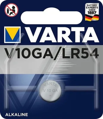 The image shows the packaging of Varta batteries.