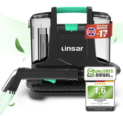 Bekledingsreiniger, Nass-/Trockensauger, 400 W, 3,3 m Kabel, 2 Aufsätze