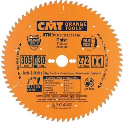 Immagine prodotto di CMT Sega per legno 305x30x72Z / sezione trasversale