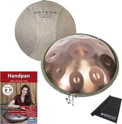 Produktbild von Patera Handpan HPDM-6 D-Kurd mit Lehrbuch
