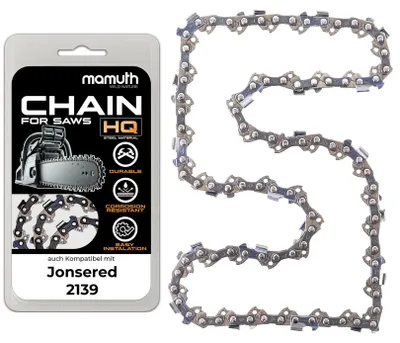 Image de Chaîne de scie 35 cm, 1,3 mm, pas 3/8", 52 maillons, pour Jonsered 2139