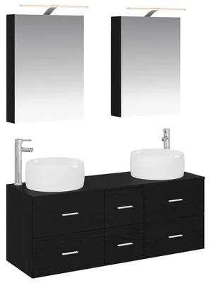Immagine prodotto di Set di mobili da bagno, 5 pezzi, noce nero