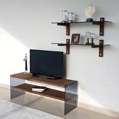 Obrázok produktu pre Skye Decor, Obývacia stena - Vamebo 4 (orech + dymová)