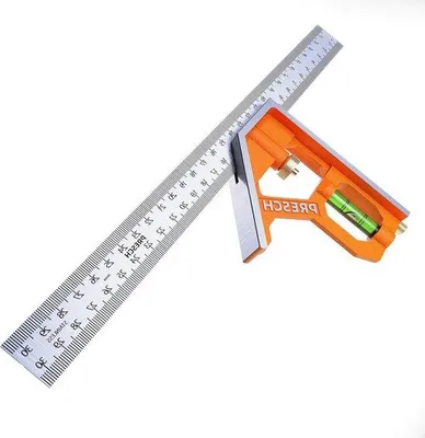 Produktbild von Famanu Kombinationswinkelhaken - Präzise und Multifunktionale Messlatte - 300 mm