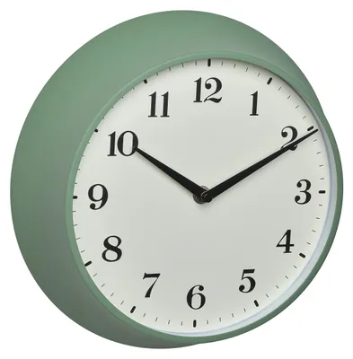 Produktbild von TFA Dostmann Retro Funk-Wanduhr Metall Grün 60.3540.04 Analog 270x82x270mm