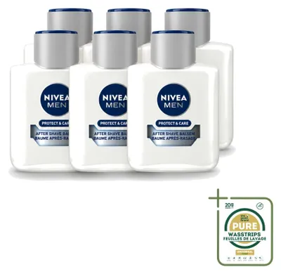 Image de 6 x Baume après-rasage NIVEA MEN Protect & Care - 100 ml - Pack économique - 6 pièces