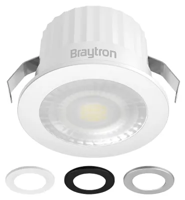 Immagine prodotto di Braytron LED minispot 3W piccola luce da incasso Faretto da incasso Faretto da incasso 3 coperture IP54 230V 6500K