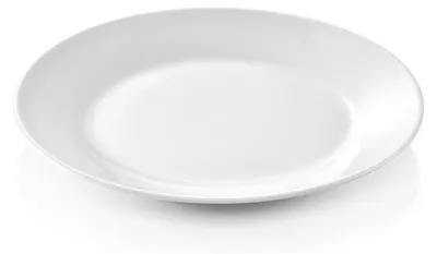 Produktbild von 48 flache Teller Ø 19 cm weiß, Porzellan