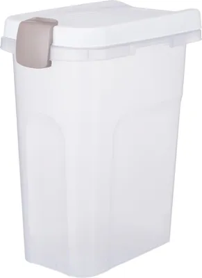Produktbild von TRIXIE Tonne - transparent-weiß/weiß - 15 l/22 × 41 × 33 cm