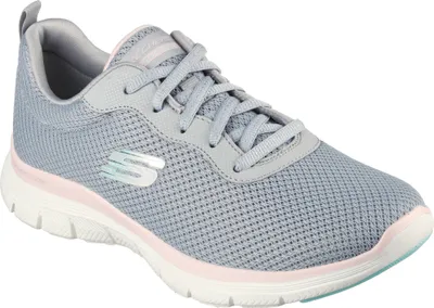 Produktbild von Skechers Flex Appeal 4.0 - Brilliant View - Grau / Light Pink Textil Größe: 38 Normal