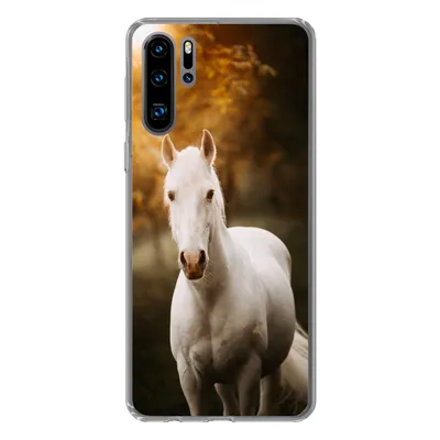 Produktbild von MuchoWow® Handyhülle Schutzhülle Hülle für Huawei P30 Pro Pferd - Licht - Sonne Silikon Softcase Handy Hülle - Schutzdeckel