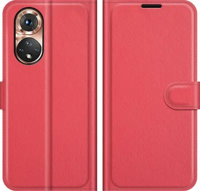 Produktbild von Mobigear Classic  HONOR 50 Hülle Klapphülle Geldbörse - Rot