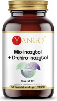 Productafbeelding van Yango myo-inositol d-chiro-inositol 100 capsules BI8771