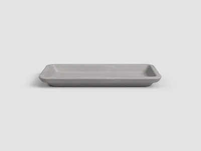 Produktbild von Artevasi Rectangular Saucer, Untersetzer, Grau, 0,6 l, 177 mm, 256 mm, 34 mm