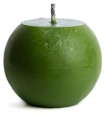 Imagen del producto de Rustik Lys: Vela para exteriores en forma de esfera, color verde hoja, diámetro 15 cm, unidad