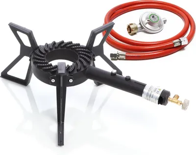 Obrázok produktu pre Súprava plynového variča XPOtool max. 10,5 kW s regulátorom tlaku plynu 50 mbar DE a plynovou hadicou 1,5 m pre vonkajšie a kempingové plynové kempingové variče