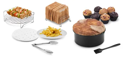 Airfryer-Zubehör-Set, 7-teilig, für Fritteusen ab 3,5L