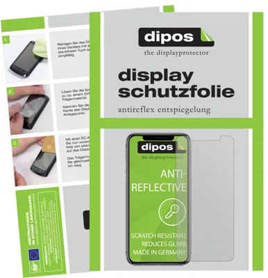 Obrázek produktu pro 2x ochranná fólie pro Apple iPhone 11 Pro Max matná ochranná fólie displeje dipos