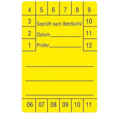Produktbild von Beha-Amprobe Prüfetiketten FTC00001280D(VE250) 2146081