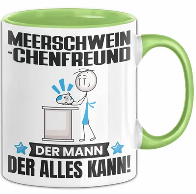 Produktbild von Meerschweinchenfreund Tasse Geschenk für Meerschweinchenfreund Der Mann Der Alles Kann Geschenkidee zum Geburtstag (Grün)