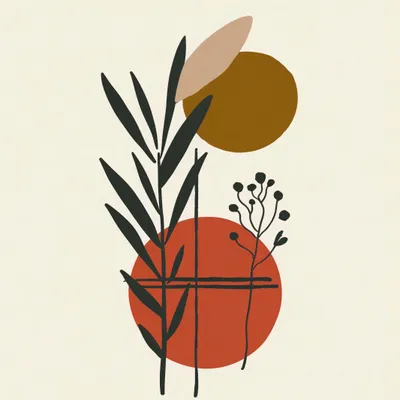 Immagine prodotto di Poster 30x30 cm Contrasto nella botanica