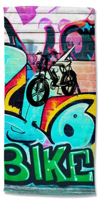 Produktbild von Beach towel Good Morning 75x150 cm - graffiti
