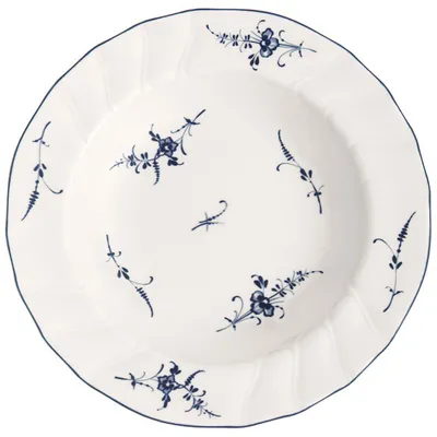 Zdjęcie produktu dla Villeroy & Boch 1023412700, Talerz na zupę, Okrągły, Porcelana, Niebieski, Biały, Old Luxembourg, 0,3 l