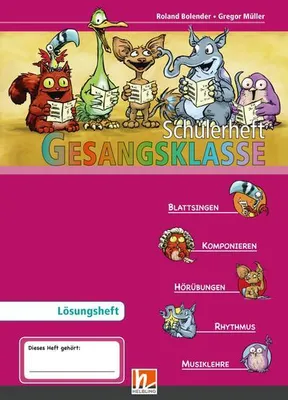 Obrázok produktu pre Leitfaden Gesangsklasse. Lehrerband und Lösungsheft zum Schülerarbeitsheft