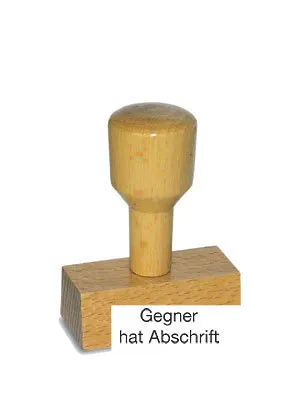 Produktbild von Vorgangsstempel - Gegner hat Abschrift