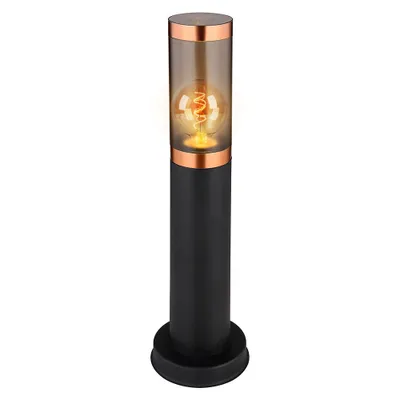 Produktbild von RGB LED Sockelleuchte, Edelstahl, schwarz, Kupfer, rauch, H 45 cm
