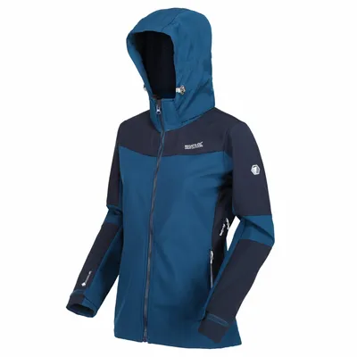 Produktbild von Outdoorjas DeSoto VI Softshell Ladies Marine Blue Größe xxs