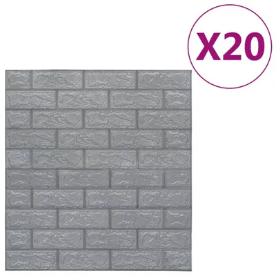 Produktbild von "WINTER SALE" 3D Tapete Ziegelstein Selbstklebend 20er-set - multifunktional& Moderne - Anthrazit - Wandtattoos NEU7318879