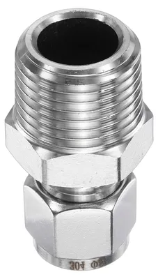 Compressionsfitting 8 mm x 1/2" NPT Edelstahl Kupplung
