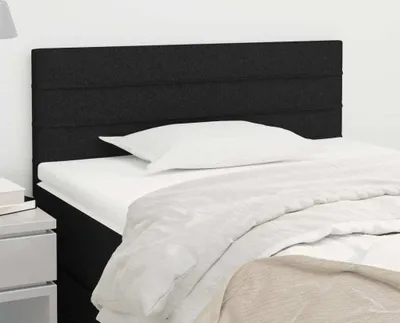 Produktbild von The Living Store Kopfteil Schwarz 80x5x78/88 cm Stoff
