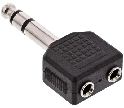 Zdjęcie produktu dla InLine 99304, 3.5mm jack female, 2x3.5mm, Czarny