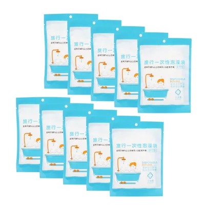 Imagen del producto de Bolsa de baño desechable, forro para bañera, lámina protectora para bañera, bolsa de baño portátil, cubierta de plástico para bañera