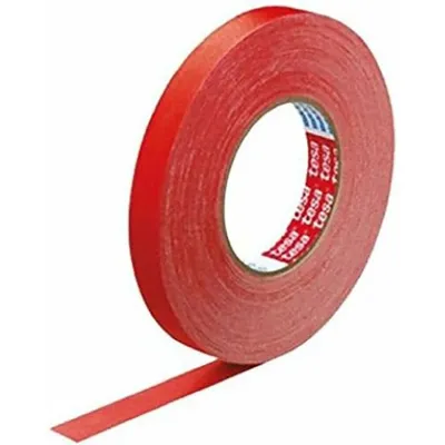 Obrázok produktu pre tesa textilná páska 4651 Premium, 25 mm x 50 m, červená Plastový poťah z podkladu zo 148 sieťovinovej tkaniny a (04651-00525-00)