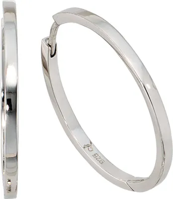 Produktbild von Creolen Creole Ohrringe 26.5mm 925 Silber rhodiniert Ohrschmuck Damen