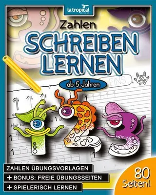 Produktbild von Zahlen schreiben lernen ab 5 Jahren