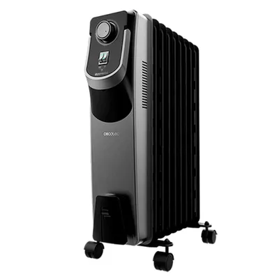 Image de Cecotec Radiateur Bain d'Huile ReadyWarm 9000 Space 360º Black. 9 éléments, 2000 W, Thermostat ajustable avec trois niveaux de