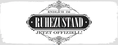 Produktbild von vianmo Holzschild 10x27 cm Vintage endlich im Ruhestand Dekoration