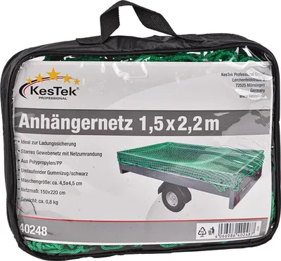 Anhängernetz Gepäcknetz Abdecknetz 1,5 x 2,2 m grün zur Ladungssicherung Hänger Ladegut Schutz Sicherung PKW LKW Anhänger Transport Logistik Netz günstig online kaufen 397767 40248 4066986402487 Stabilo-Fachmarkt.de KesTek