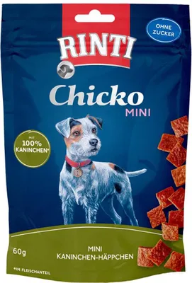 Produktbild von Rinti Chicko Mini Snack 12x60g  |  Kaninchen