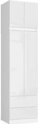 Image de Armoire extensible 60 cm WREN - blanc / blanc brillant