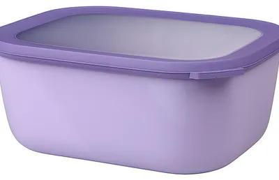 Produktbild von Mepal Multi Bowl Cirqula Rectangular - Mikrowellen Geschir - Geeignet als Luftdichte Aufbewahrungsbox für den Kühlschrank, Mikrowellengeschirr & als Frischhaltedosen - 3000 ml - Vivid lilac