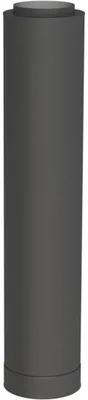 Produktbild von Jeremias DW-Black Mündungsrohr 180mm doppelwandig Edelstahl schwarz Abgasanlage für Öl Gas Festbrennstoffe