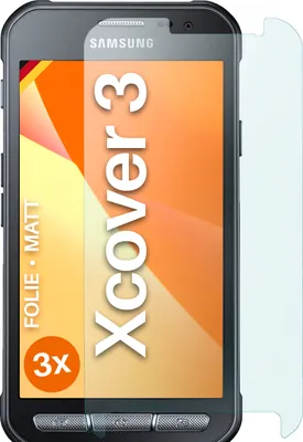 Produktbild von moex® 3x Schutzfolie kompatibel mit Samsung Galaxy Xcover 3 - Displayschutzfolie Anti Reflex Folie, Matt